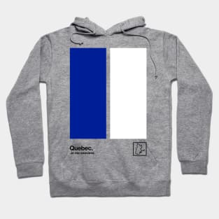 Quebec // Original Minimalist Artwork Poster Design Hoodie